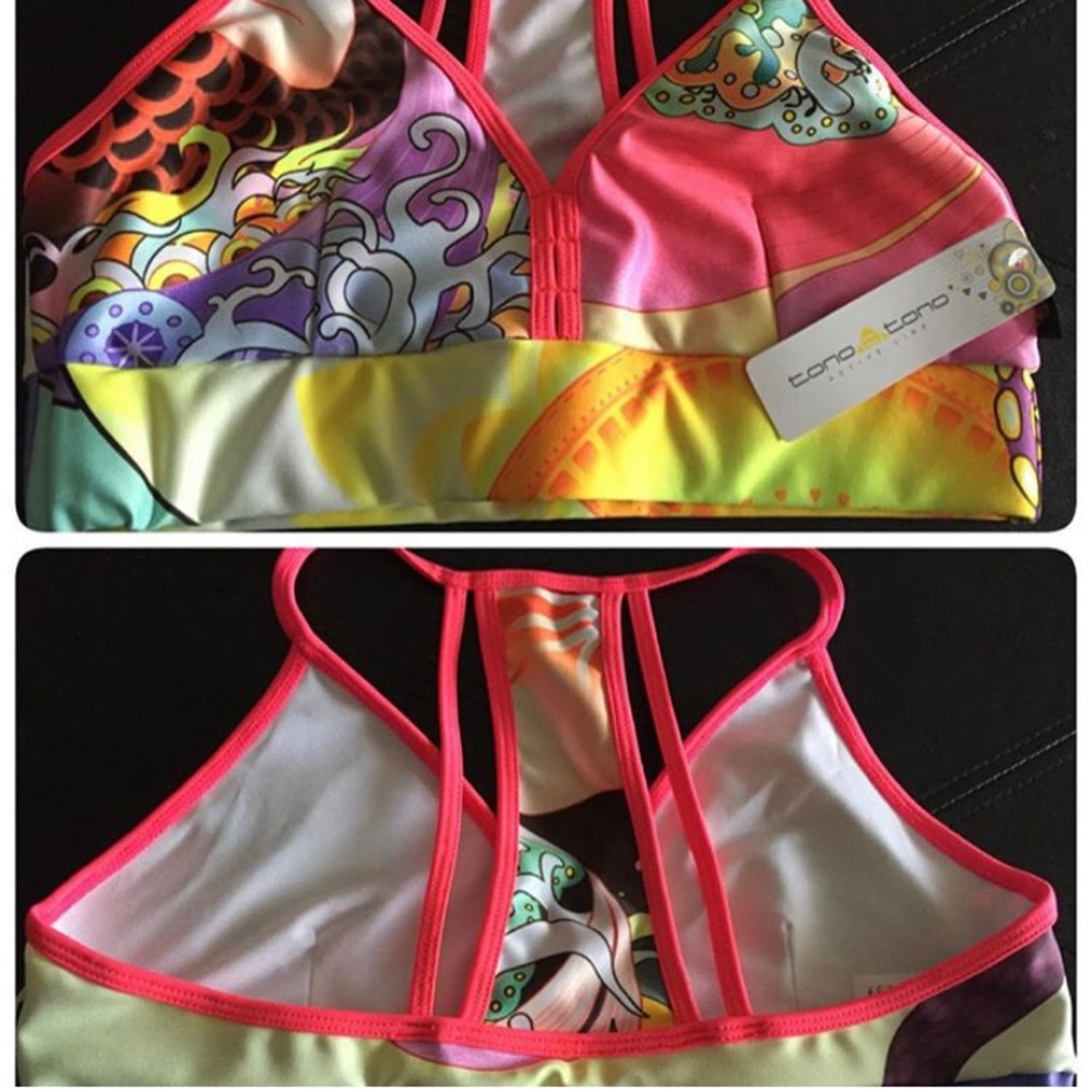 Colorful top for yoga and Pilates